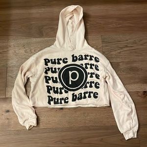 Pure barre cropped hoodie